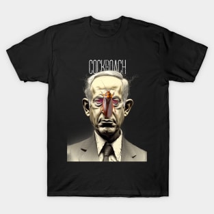 Benjamin Netanyahu: The Cockroach on a Dark Background T-Shirt